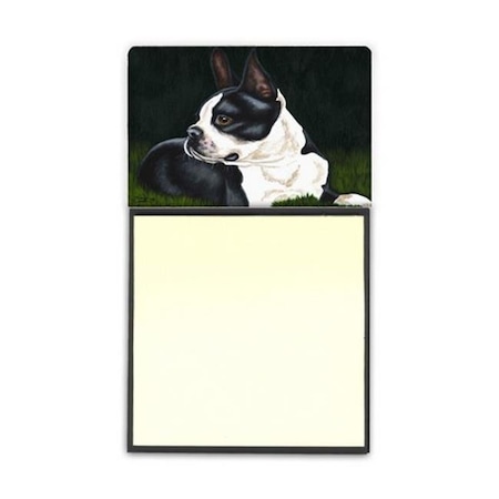 Carolines Treasures Carolines Treasures AMB1321SN Boston Terrier Beauty Sticky Note Holder AMB1321SN